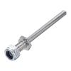 MECCANIXITY Landing Gear Steel Axle 5/32 Inch Dia 2.4 Inch Length M6 Wheel Drive Shaft with Nuts for RC Airplane view 1