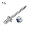 MECCANIXITY Landing Gear Steel Axle 5/32 Inch Dia 2.4 Inch Length M6 Wheel Drive Shaft with Nuts for RC Airplane view 3