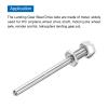 MECCANIXITY Landing Gear Steel Axle 5/32 Inch Dia 2.4 Inch Length M6 Wheel Drive Shaft with Nuts for RC Airplane view 4