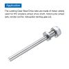MECCANIXITY Pack of 3 Landing Gear Steel Axle 0.2 Inch Dia 3 Inch Length M8 Wheel Drive Shaft with Nuts for RC Airplane view 4