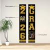 Dicodes Personalized Graduation Door Banner Class of 2026 Congrats Grad Porch Sign Decorations Banner for Graduation Party(Gold) view 2