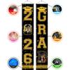 Dicodes Personalized Graduation Door Banner Class of 2026 Congrats Grad Porch Sign Decorations Banner for Graduation Party(Gold) view 4