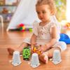 ABOOFAN Mini Plastic Wind-up Toy Movement 1.77X1.77X2.76 Inch Compact Clockwork Mechanism for DIY Crafting and Toy Repair view 3