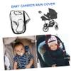 Vaguelly Carrier Stroller Rain Cover Shield for Boy Girl Windproof and Dust Outdoor Travel Essential Fits Carriers view 3