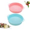2pcs Plastic Garden Sieve Handle Lightweight Mesh Soil Sifter for and Stone Gardening Tool for Balcony and Gardens view 2