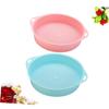 2pcs Plastic Garden Sieve Handle Lightweight Mesh Soil Sifter for and Stone Gardening Tool for Balcony and Gardens view 3