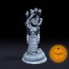 Metallia Serpentlace | Battlebuilt Snake God | Clockwork Medusa | Miniature for Tabletop Games Like D&D and War Gaming Medium (Normal Size) / Facial Head view 4