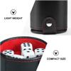 Abaodam 1set Professional Pu Leather Dice Cup Dice and Noise-reducing Lining for Family Gatherings and Game view 2