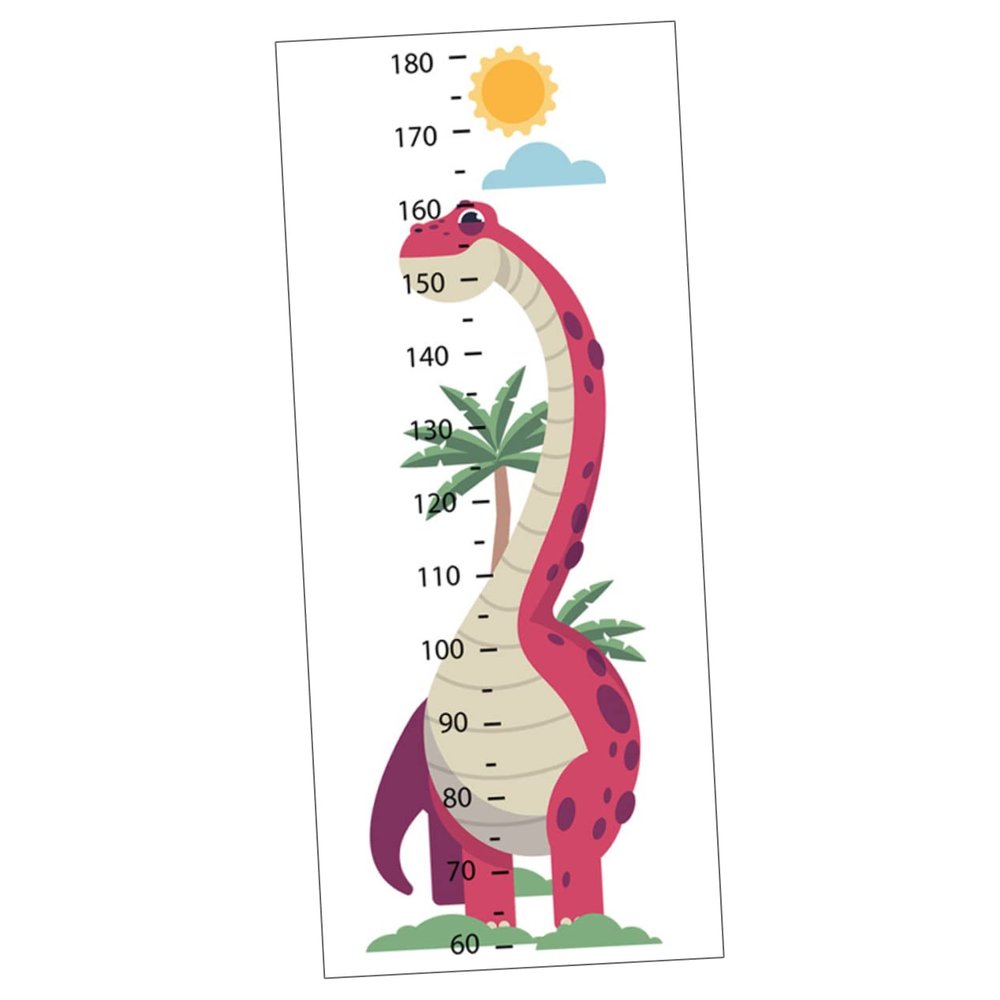 Abaodam 1sheet Cartoon Animal Height Measuring Wall Decal for Boys and Girls Rooms Removable Growth Chart Sticker for Nursery Bedroom and Playroom Decor Fun and Practical Boy Girl's Height