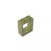 Gobricks GDS-783 60592 79128 Window 1x2x2 Flat Front, Olive Green, 10 pcs view 1
