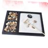 DEARMAMY Japanese Zen Garden Miniature Sand Tray with Rake Decorative Meditation Garden for Home and Office Elegant Indoor Landscape for Stress Relief and Mindfulness view 4