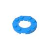 Gobricks 11833 28620 Plate Round 4x4 With 2X2 Hole, Dark Azure, 10 pcs view 1