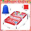 Carnival Games 2 in 1 Bean Bag Toss with 12 Bean Bags for Boys Girls Outdoor Cornhole Circus Game Set Portable Toss Games for Throwing Carnival Theme Party view 2