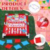 Carnival Games 2 in 1 Bean Bag Toss with 12 Bean Bags for Boys Girls Outdoor Cornhole Circus Game Set Portable Toss Games for Throwing Carnival Theme Party view 4