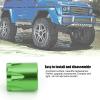 1/10 RC Crawler Wheel Center Caps, RC Wheel Rim Center Cap Aluminium RC Car Wheel Rim Center Cap M4 Nut for Traxxas TRX4 Axial SCX10 90046 D90 Tamiya (Green) view 2