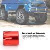 1/10 RC Crawler Wheel Center Caps, RC Wheel Rim Center Cap Aluminium RC Car Wheel Rim Center Cap M4 Nut for Traxxas TRX4 Axial SCX10 90046 D90 Tamiya (red) view 2