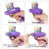 Sumind 2 Pcs Foam Disc Shooter Disc Launcher Zip Shot Shooter Blasters for Birthday Gifts Family Gatherings Games Outside Yard Activities (Red,Purple) view 3