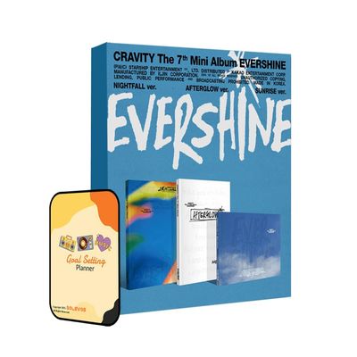 CRAVITY Album - EVERSHINE Random ver+Pre Order Benefits+BolsVos Exclusive K-POP Giveaways Package