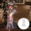 ABOOFAN 2pcs Heart Balloons for Valentine Day Decor Glowing Wedding Engagement Party Decoration Transparent Design Unique Photo Prop No Battery Required for Celebrations view 3
