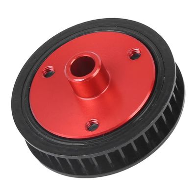 RC Car Gearbox Gear, RC Gear Combination RC Accessory Durable Aluminum Alloy with Belt Transmission for Axial SCX10 (Black)