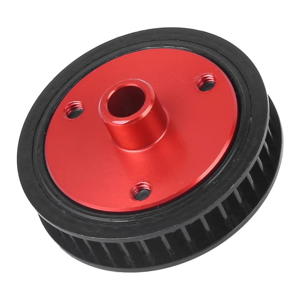 RC Car Gearbox Gear, RC Gear Combination RC Accessory Durable Aluminum Alloy with Belt Transmission for Axial SCX10 (Black)