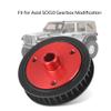 RC Car Gearbox Gear, RC Gear Combination RC Accessory Durable Aluminum Alloy with Belt Transmission for Axial SCX10 (Black) view 3