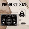 CREATCABIN Black Cat Wood Spirit Board Moon Phase Pendulum Board Kit Talking Boards with Planchette Dowsing Divination Metaphysical Message Board for Wicca Hunt Witch Stuff Halloween 11.8x8.3Inch view 2