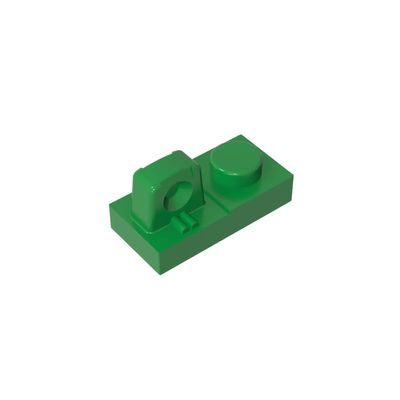Gobricks 30383 Hinge Plate 1x2 Locking With 1 Finger On Top, Green, 10 pcs