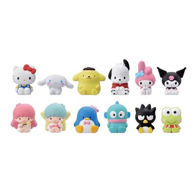 Ensky Sanrio Characters Soft Vinyl Puppet Mascot, Box Product, Approx. H1.4 - 2.2 inches (35 - 55 mm), PVC