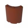 Gobricks 30562 35276 Panel 4x4x6 Quarter Cylinder, Reddish Brown, 10 pcs view 1