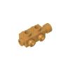 Gobricks 4595 Brick Special 1x2x2/3 With Studs On Sides, Pearl Gold, 1 pcs view 1