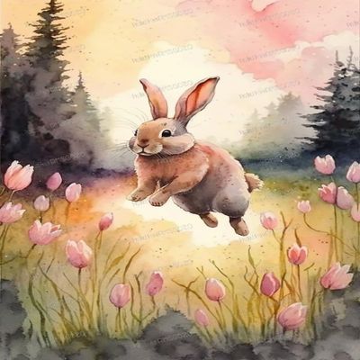 1000 Piece Easter Puzzles for Adults - Garden Bunny Wooden Jigsaw Puzzle for Beginners, Unwind from Daily Life, and Toys for Family Bonding Activities