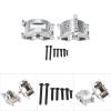 RC Car Metal Differential Kit, RC Car Differential Gear Set Aluminum Alloy Front and Rear Gear Box Mount Upgrade Parts for WLtoys A959 A979 A969 1/18 RC Car (Silver) view 4