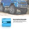 1/10 RC Crawler Wheel Center Caps, RC Wheel Rim Center Cap Aluminium RC Car Wheel Rim Center Cap M4 Nut for Traxxas TRX4 Axial SCX10 90046 D90 Tamiya (Blue) view 2