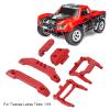 RC Car 1/18 Scale LED Lights, RC Car LED Headlights Taillight Front Rear Lamp Aluminum Alloy Headlights & Taillights Kit for Traxxas Latrax Teton (red) view 2