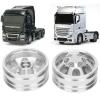 12mm Hex Hub RC Cars Wheels and Tires, RC Trailer Front Rear Wheels Rims Hubs with 7 Spokes for RC 1:10 On Road Racing Car for Tamiya 1/14 Tractor Truck (Front Wheels Rims) view 3