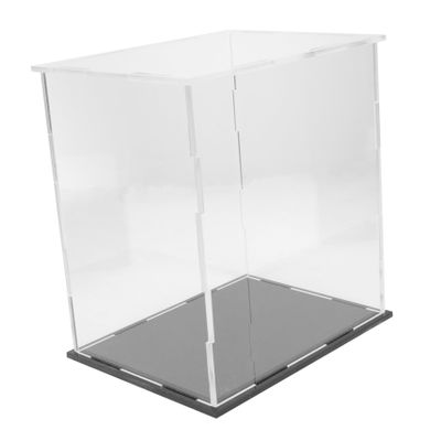 Abaodam Figurine Model Storage Acrylic Display Case 6 Compartment Dustproof Box