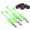4Pcs Universal RC Body Clips Pins, RC Car Shell Bolt Latch Clip Replacement Plastic RC Car Parts Truck Buggy Shell for 1/10 RC Car Shell for ARRMA SCX10, for Traxxas D90, for GEN8 (Green) view 1