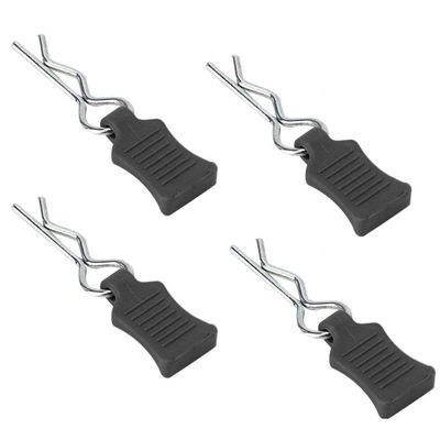 Gavigain RC Car Body Shell Clip Pin Fixing Bracket Set Accessory Part for 1/8 1/10 1/12 - Resistant and Easy to Install - Enhance Your Model Car - Multiple Color Options (Black)