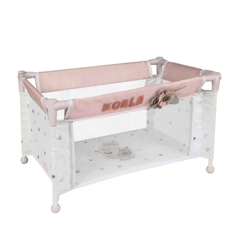 DE CUEVAS TOYS - Travel Crib, 50079, White and Pink