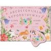 CREATCABIN Pink Cat Wood Spirit Board Flowers Pendulum Board Kit Talking Boards with Planchette Dowsing Divination Metaphysical Message Board Gifts for Wicca Hunt Witch Stuff Halloween 11.8x8.3Inch view 1