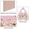 CREATCABIN Pink Cat Wood Spirit Board Flowers Pendulum Board Kit Talking Boards with Planchette Dowsing Divination Metaphysical Message Board Gifts for Wicca Hunt Witch Stuff Halloween 11.8x8.3Inch view 3