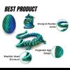 3D Printed Dragon Eggs with Dragon Inside, Articulated Crystal Dragons in Egg, Dragons Fidget Desk Toys for Gifts & Home Decor, 12 Inches (Laser Green) view 2