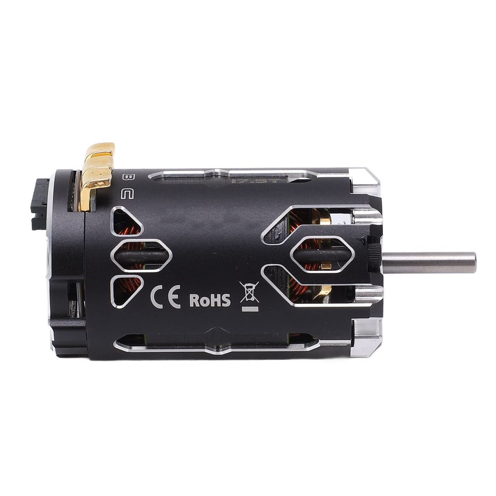 17.5T RC Car Motor, 2 Pole 3.175mm Shaft RC Sensored Brushless Motor for 1/12 Scale Vehicle