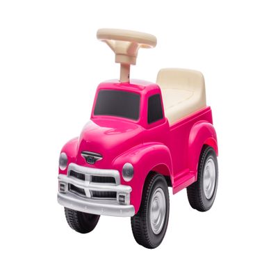 Vintage Chevrolet 3100 Toddler Push Car - Foot-to-Floor, Steering Wheel, Storage, Safe Design - for Kids 2+