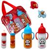 Baby Doll Bottles with Magic Disappearing Milk & Juice Playset, 6pc Pretend Baby Doll Accessories Set 4 Doll Feeding Toy Bottles and 2 Pacifiers, Great Gift for Kids, Toddlers and Little Girls view 1