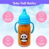 Baby Doll Bottles with Magic Disappearing Milk & Juice Playset, 6pc Pretend Baby Doll Accessories Set 4 Doll Feeding Toy Bottles and 2 Pacifiers, Great Gift for Kids, Toddlers and Little Girls view 4
