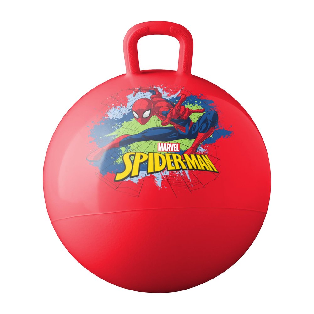 Hedstrom Marvel Spiderman 15 Inch Hopper Ball, Jumping Ball for Kids Red, 55-97064
