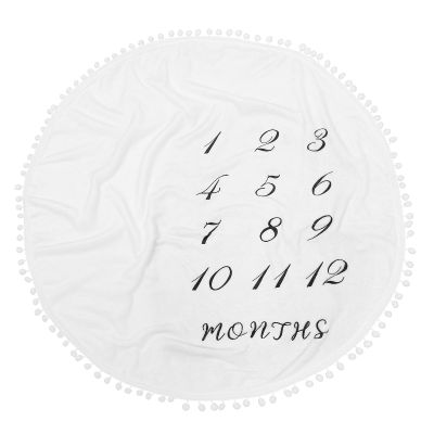Baby Blanket Newborns Soft Photography Prop Monthly Growth Tracking Unisex Baby Blanket Boys Girls Nursery Decor