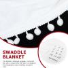 Baby Blanket Newborns Soft Photography Prop Monthly Growth Tracking Unisex Baby Blanket Boys Girls Nursery Decor view 4